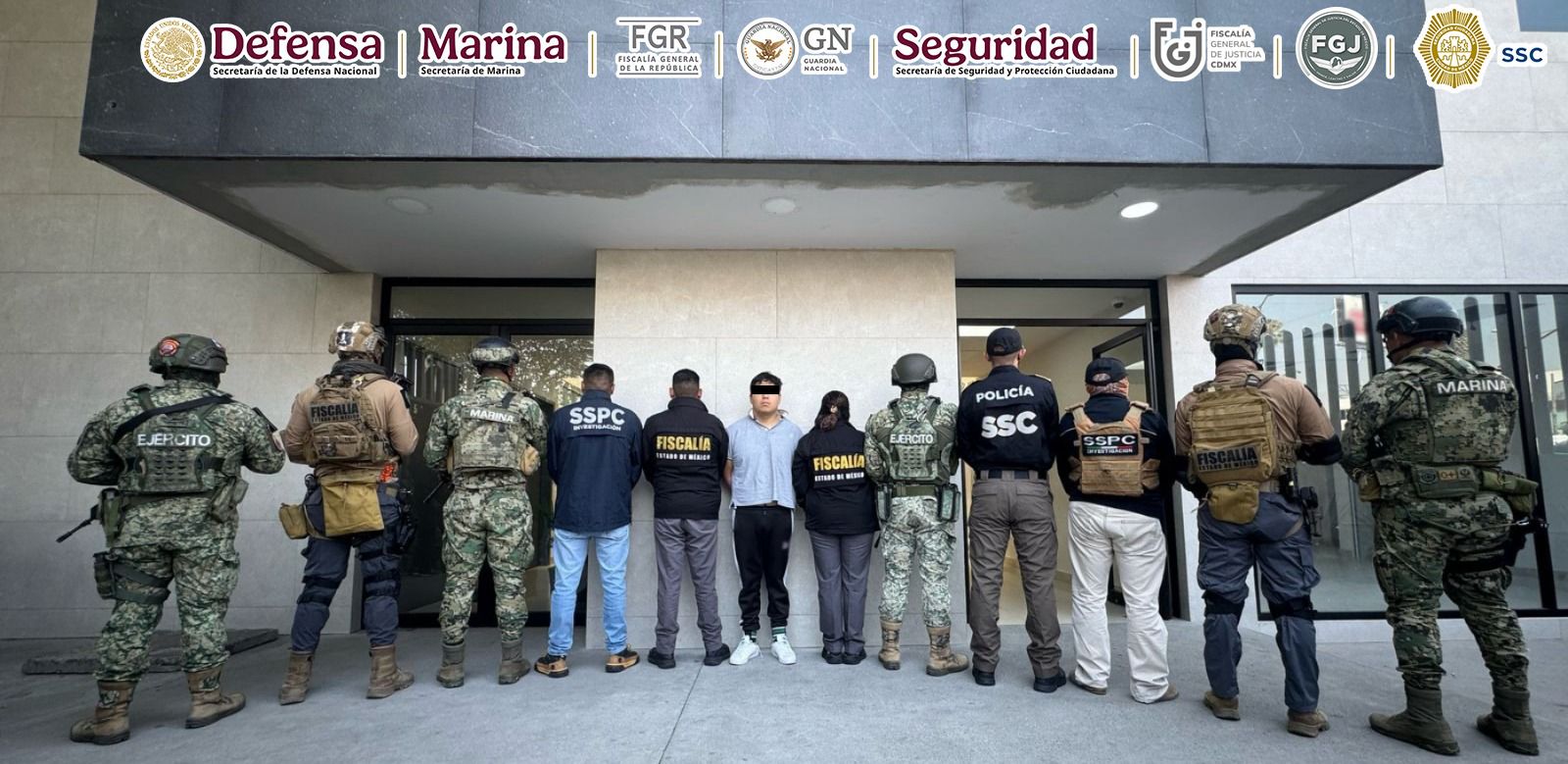 Durante un cateo en el estado de México, se detuvo al líder de un grupo delictivo que operaba al oriente de la capital del país